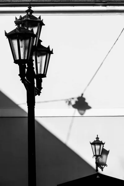 Pouliční Lampa Starém Městě — Stock fotografie