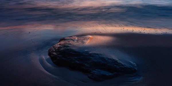 Belo Pôr Sol Sobre Mar — Fotografia de Stock