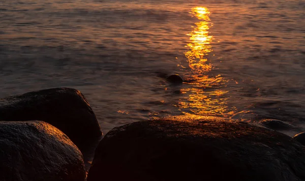 Прекрасный Вид Морские Камни — стоковое фото
