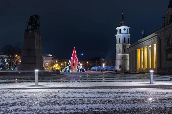 Nächtliche Weihnachtsbeleuchtung Der Stadt — Stockfoto