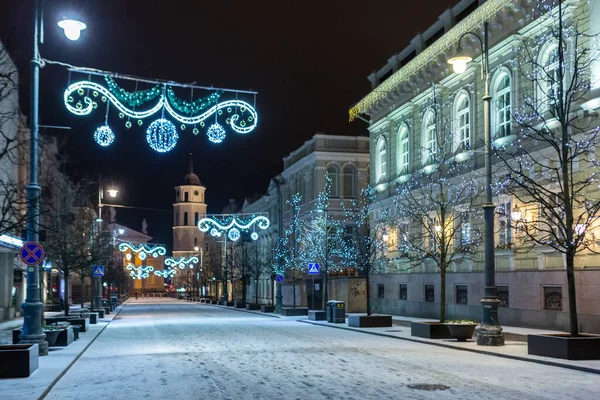 Decoración Navidad Ciudad — Foto de Stock