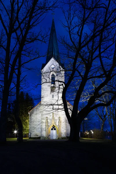 Chiesa Nella Notte — Foto Stock