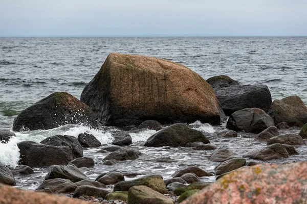Галечные Камни Пляже — стоковое фото