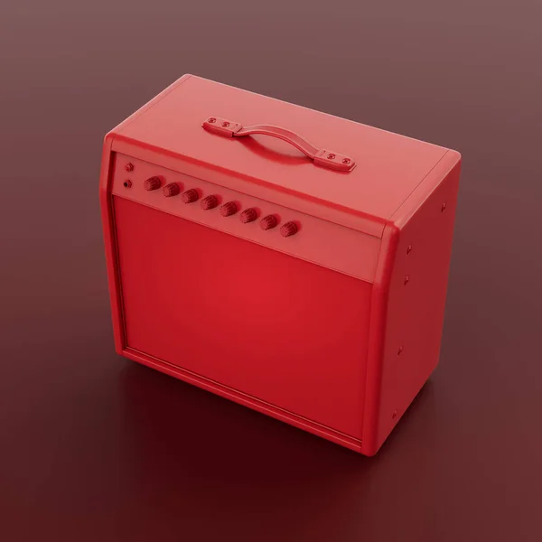 Monichrome Κόκκινο Χρώμα Κιθάρας Amp Για Σκηνή Studio Και Πρακτική — Φωτογραφία Αρχείου