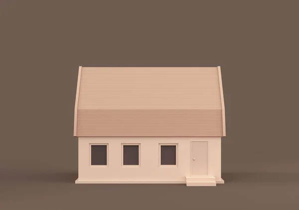 Real Estate Property Monochrome Single Detached House Miniature Detached House — Foto de Stock