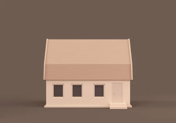 Real Estate Property Monochrome Single Detached House Miniature Detached House — Fotografia de Stock