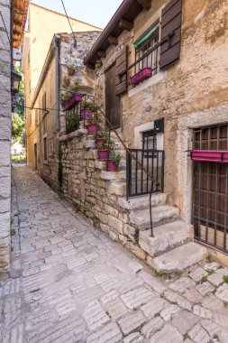 A beautiful alley in Porec in Croatia