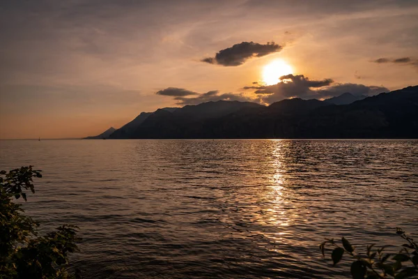 Golden hour and the sunset in Italy — Foto Stock