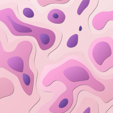 Renkli soyut katmanlar Kağıt Kesim tarzı arkaplan Vibrant 3d topoğrafya şekilleri hayret verici