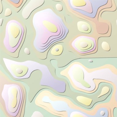 Renkli soyut katmanlar Kağıt Kesim tarzı arkaplan Vibrant 3d topoğrafya şekilleri Temyiz afişi