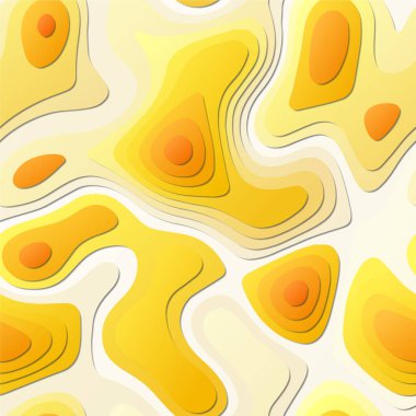 Renkli soyut katmanlar Kağıt Kesim tarzı arkaplan Vibrant 3d topoğrafya şekilleri Güzel afiş