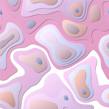 Renkli soyut katmanlar Kağıt Kesim tarzı arkaplan Vibrant 3d topoğrafya şekilleri Çekici
