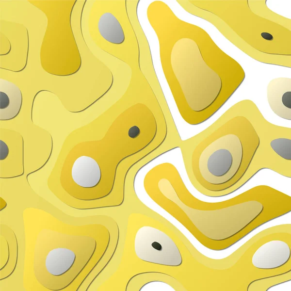 Bunte abstrakte Schichten Papercut-Stil Hintergrund Lebendige 3D-Topographie Formen Erstaunlich — Stockvektor