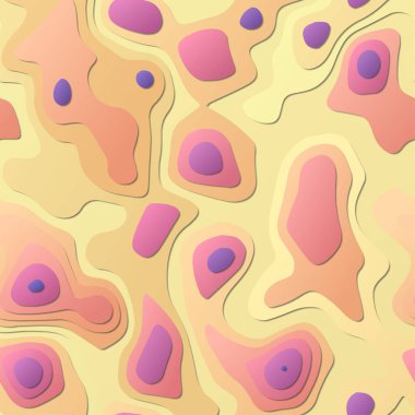 Renkli soyut katmanlar Kağıt Kesim tarzı arkaplan Vibrant 3d topoğrafya şekilleri Temyiz afişi