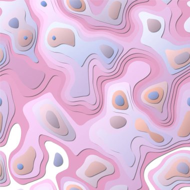 Renkli soyut katmanlar Kağıt Kesim tarzı arkaplan Vibrant 3d topoğrafya şekilleri Temyiz afişi