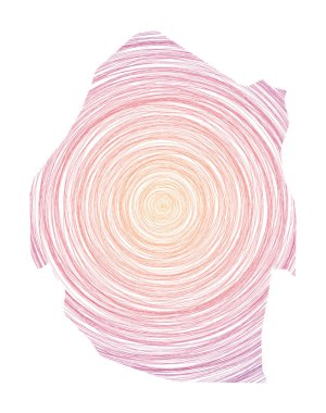 Eşmerkezli dairelerle dolu Svaziland haritası Ülke Vektörü biçiminde çizim biçimi çemberleri