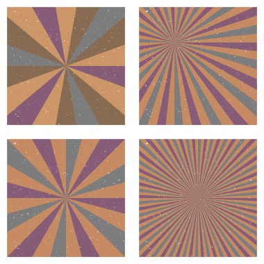 Harika bir geçmişin var. Radyal ışınlarla soyut güneş patlaması örtüsü. Şaşırtıcı vektör çizimi.