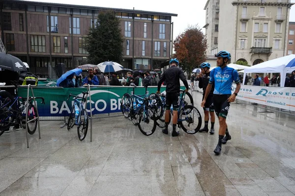 Legnano Italia Ottobre 2021 Presentazione Delle Squadre Ciclisti Professionisti Partecipanti — Foto Stock