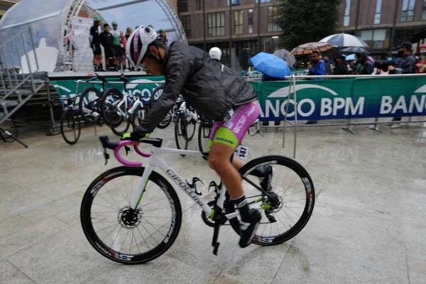 이탈리아 2021 경주에 참여하고 자전거 Bernocchi Cup 102 Edition Legnano — 스톡 사진
