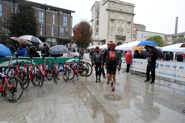 Legnano Italia Ottobre 2021 Presentazione Delle Squadre Ciclisti Professionisti Partecipanti — Foto Stock