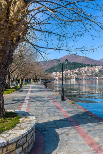 Street View Kastoria Lake Orestiada North Greece — Stockfoto