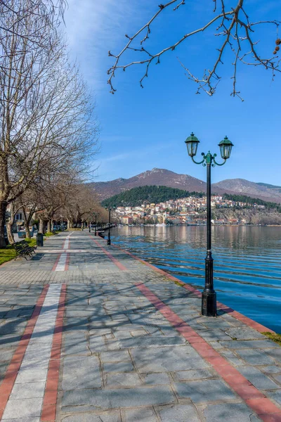 Street View Kastoria Lake Orestiada North Greece — Stockfoto