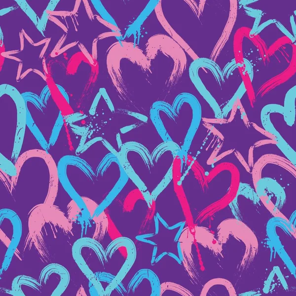 Fondo San Valentín Abstracto Con Corazones — Vector de stock