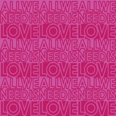 Pembe harfli kusursuz soyut desen, vektör illüstrasyonu