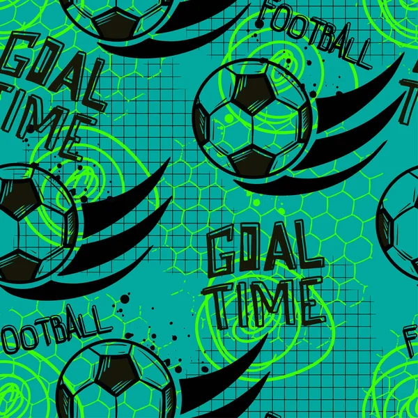 Vector Illustration Abstract Background Football — Vetor de Stock