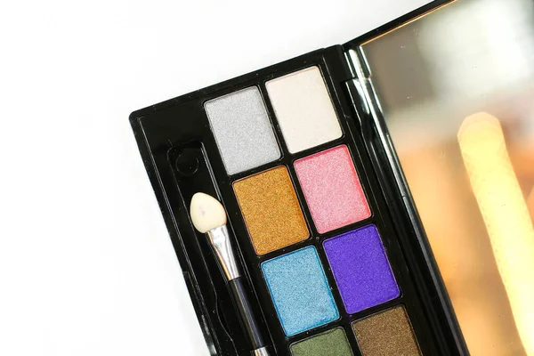 Palette Set Eyeshadows Makeup — Stock Photo, Image