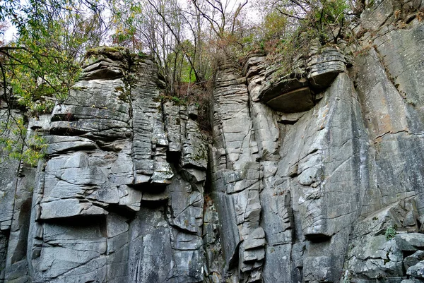 Canyon Buki Herfst Rivier Steen Oekraïne — Stockfoto