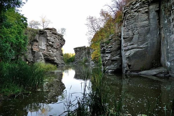 Canyon Buki Autumn River Stone Ukraine — Stock Photo, Image