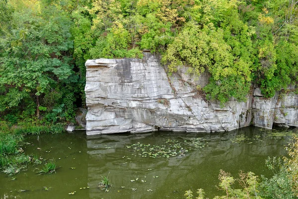 Canyon Buki Herfst Rivier Steen Oekraïne — Stockfoto