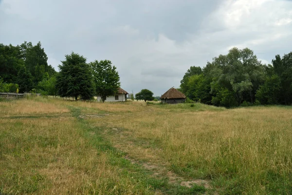 Oude Huizen Het Oekraïense Dorp — Stockfoto