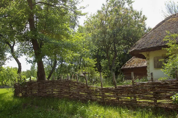 Gazon Tuin Bij Het Oude Huis — Stockfoto