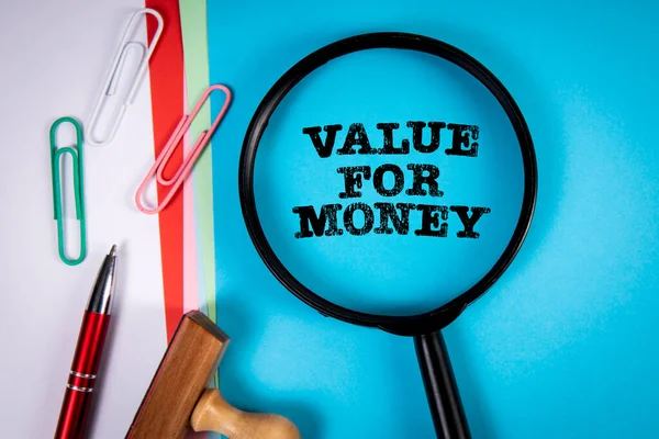 Value Money Office Items Table — Foto Stock
