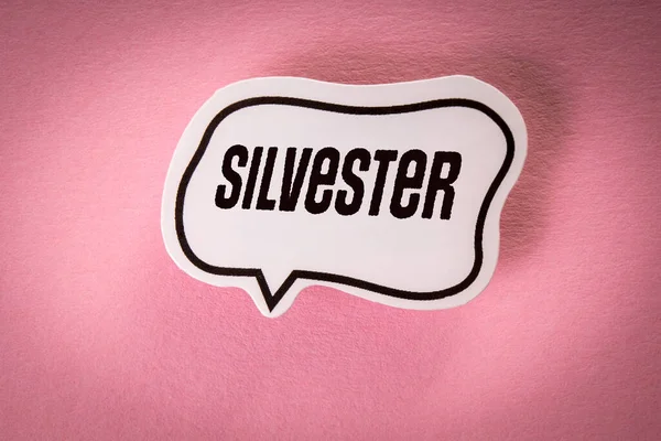 Silvester New Years Eve German Text Speech Bubble — 스톡 사진