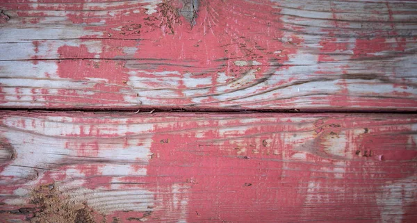 Kleurschilfers Van Textuur Van Het Rood Geschilderde Houtoppervlak — Stockfoto