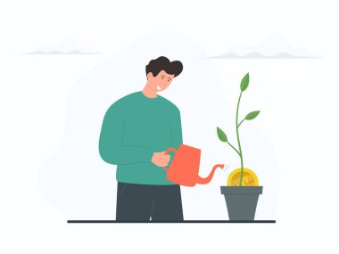 Yatırımlar, saksıyı parayla sulamak, zenginlik yönetimi, büyüyen yeni işler.