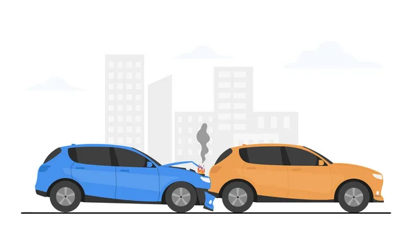 Car Accident Concept Illustration Car Accident Concept — Stok Vektör