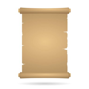 Eski korsan antika parşömen, retro parşömen çizimi