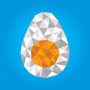 Çokgen geometrik kristal haşlanmış yumurta en iyi ödül veya kutlama için uygundur.