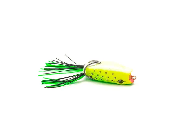 Upside View Close Topwater Frog Lure Bait Isolated White Background — Stock Photo, Image