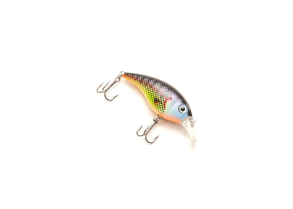 Shad Crank Bait Fishing Lure Isolated White Background Hard Bait — Stok fotoğraf