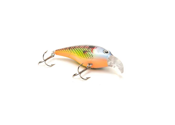 Shad Crank Bait Fishing Lure Isolated White Background Hard Bait — Stock Photo, Image