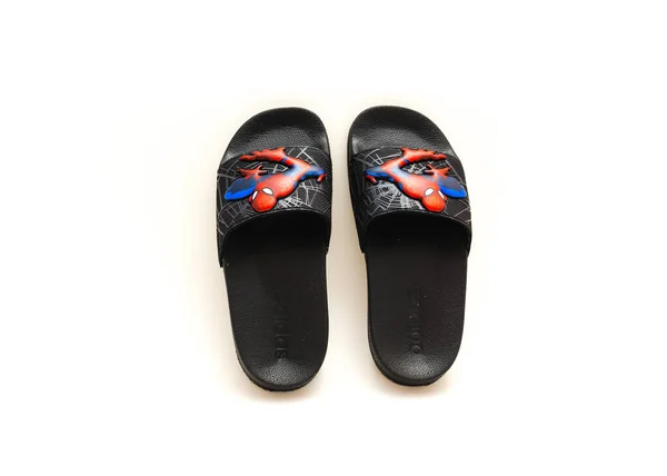 Coppell June 2022 Pair Adilette Shower Slide Sandal Style Open — 图库照片