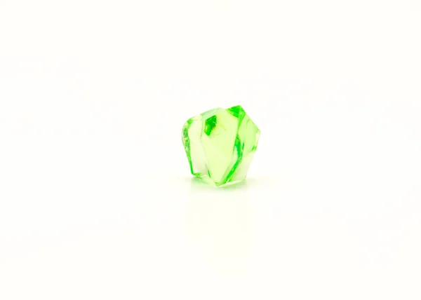 Light Green Aqua Jewels Aqua Solitaire Made Polystyrene Decorative Isolated — Stockfoto