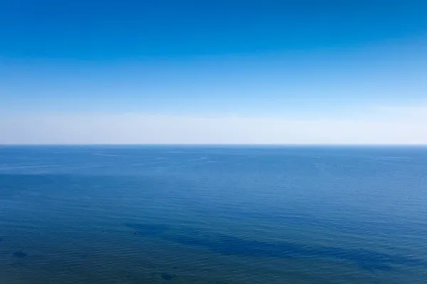 Ciel Bleu Mer Merveilleux Paysage Marin Vue Sur Drone — Photo