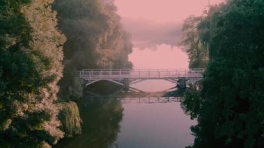 Sofiyivka Park 'taki aşk adası, Uman şehri, Ukrayna, Kyiv.