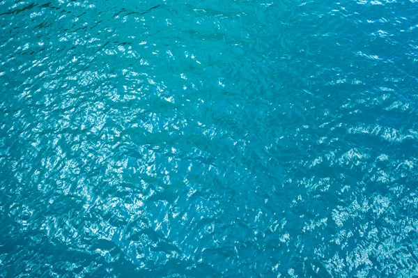 Eau Bleue Fond Naturel Abstrait Texture Vue Sur Drone — Photo